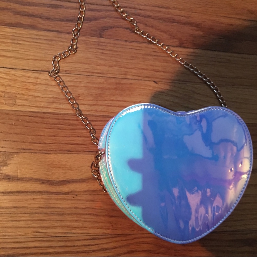 Iridescent Heart Purse